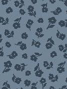 R791708D BLUE Tossed Florals Fabric for wholesale by Lamb Farm Designs