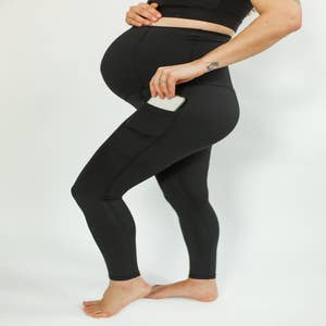 3PCS Maternity Yoga Shorts Over Bump Workout Active Pregnancy