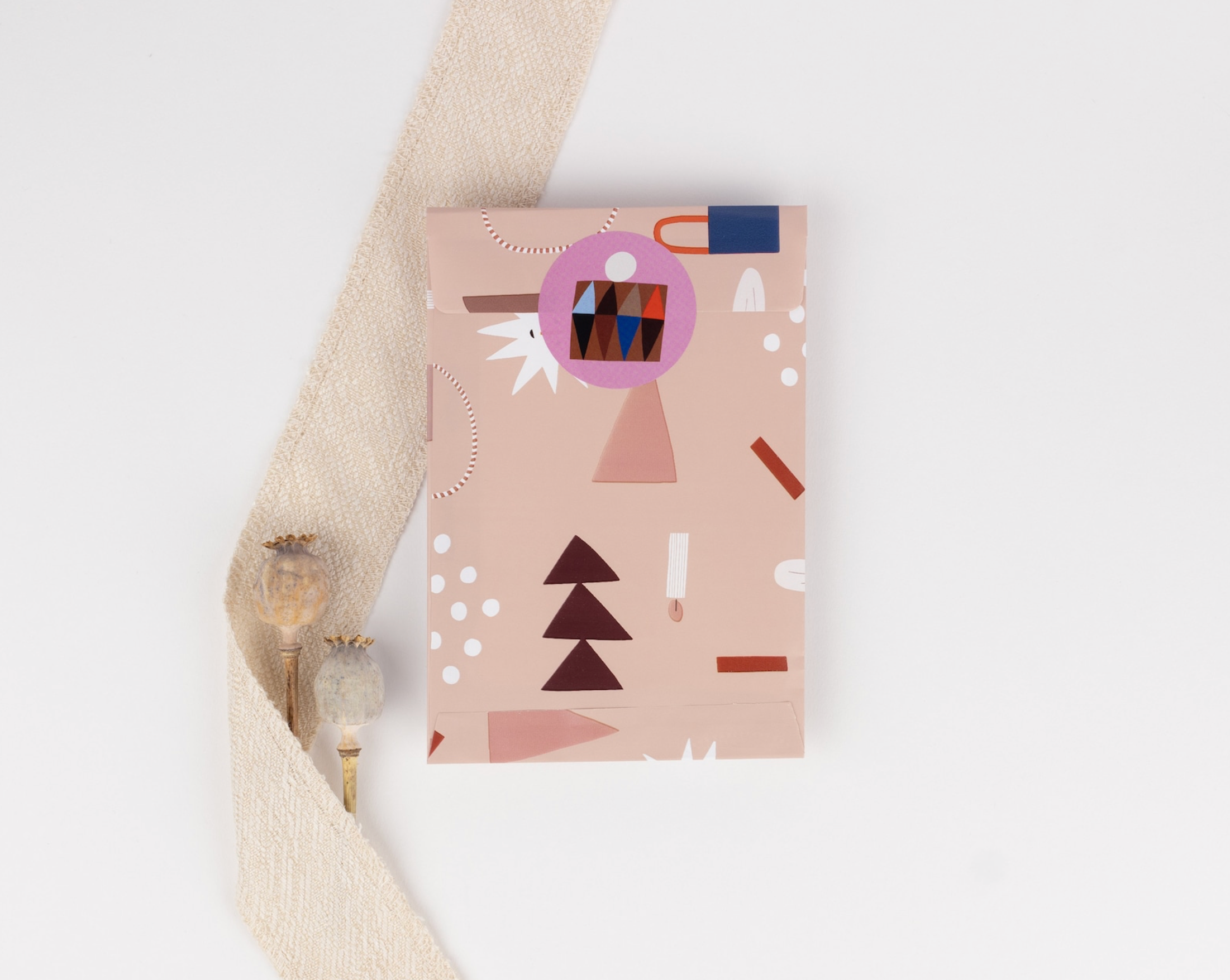 liebevoll verpackt – Engroshandel Klistermærke – Klistermærker 3 designs jul (490 klistermærker)3