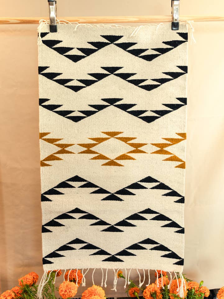 Tapis Zapotec Geometric Diamond pour la vente par The Zapotec Weavers
