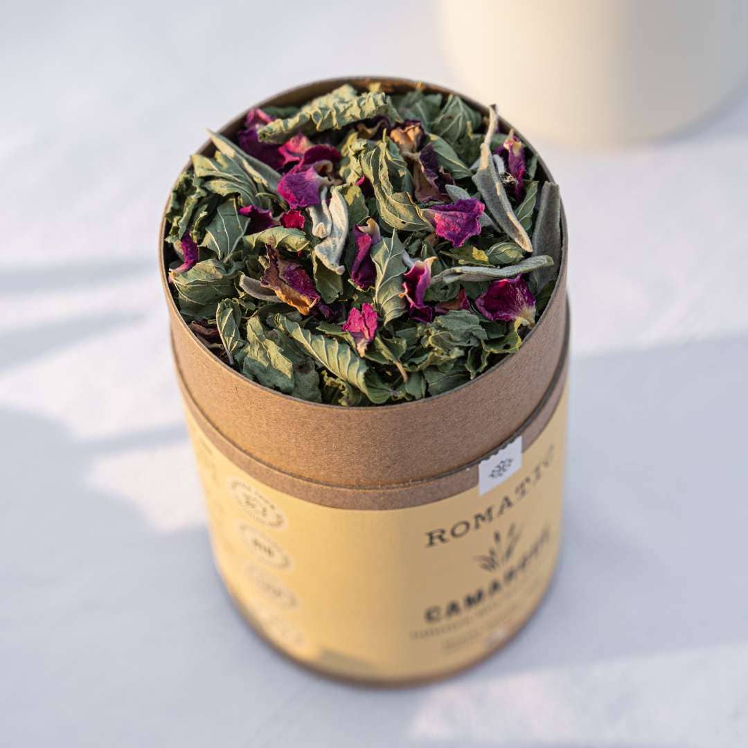 ROMATIC - Wholesale Gezondheid/Detox thee - CAMARGUE biologische infusie 35 g - munt - salie - roos2