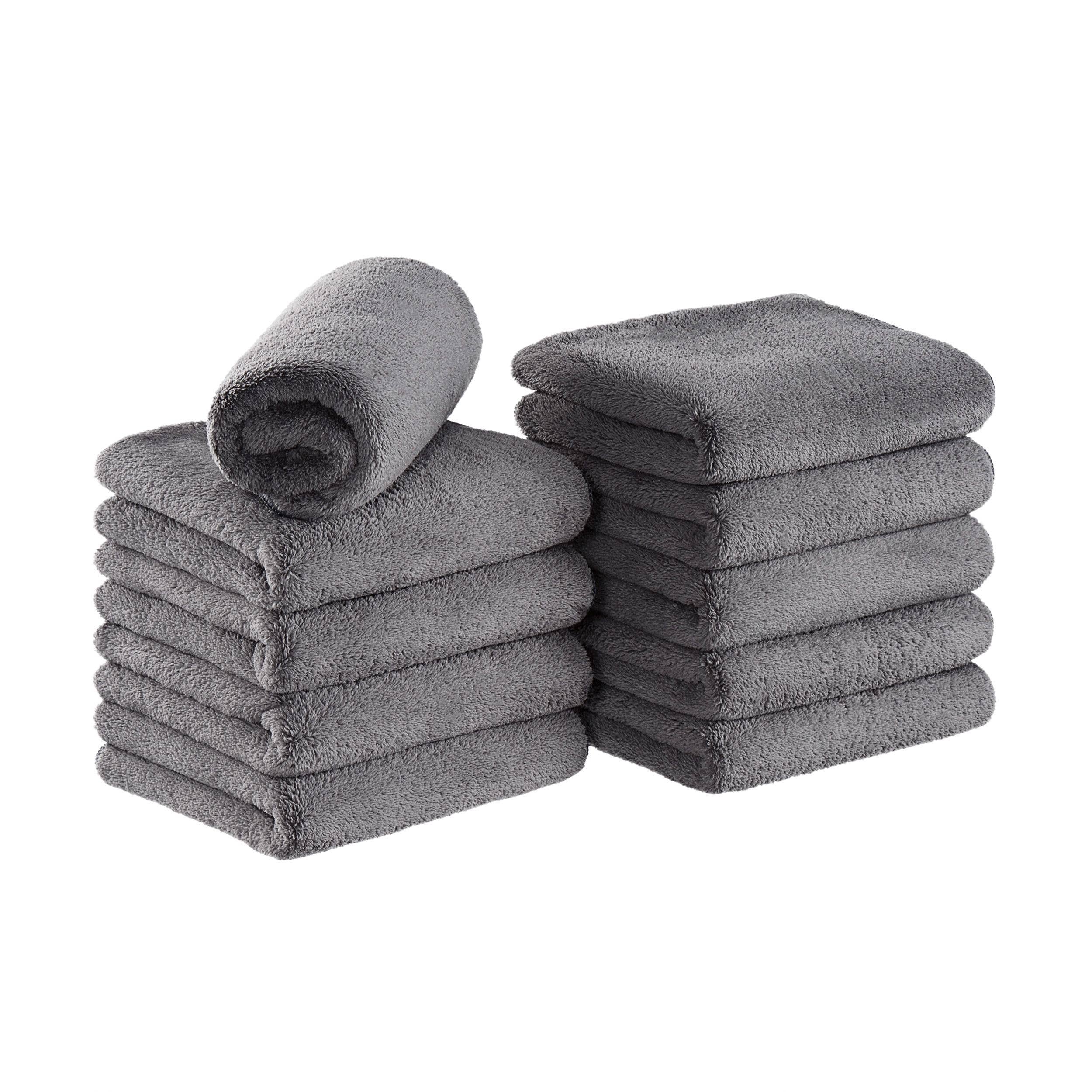 Arkwright Home - Wholesale Towel Set - Coral Fleece Microfiber Bleach-Safe Salon Towels-Pack of 1011