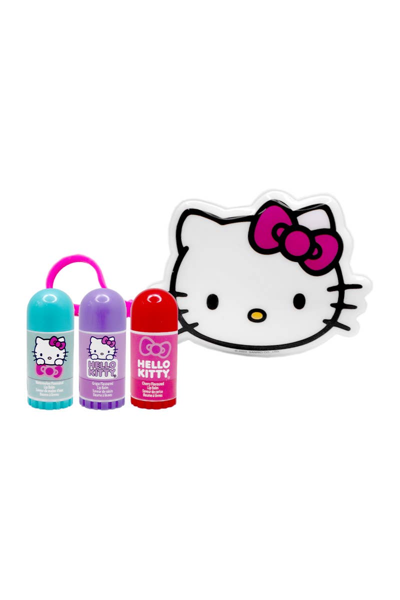 PINEAPPLE Beauty - Wholesale Lip Balm Set - UPD HK1090GG Hello Kitty Lip balms w/ pouch set - 12 set1