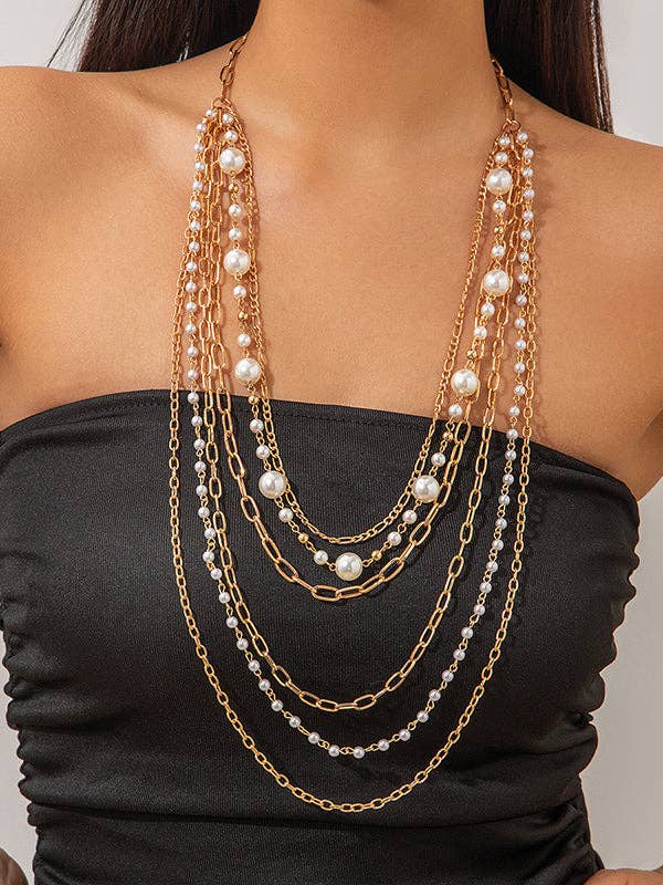 Collane a strati geometriche Normcore Accessori per la vendita all'ingrosso da parte di VividLux