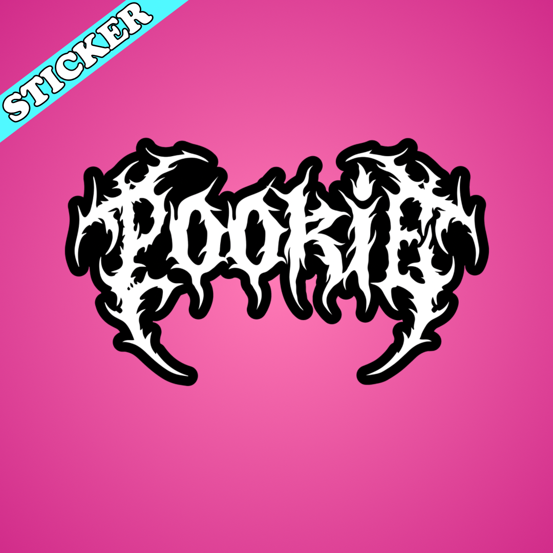 Pretty Toxic Stickers - Wholesale Sticker - Funny Black Metal Sticker, Pookie, Cute Death Metal1