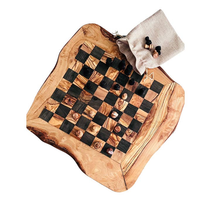 Bearthy - Wholesale Board Game - Olive Wood Handmade Large Unique Chess Board Gift1