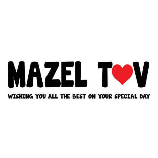 Mazel Tov - Design Cœur Rouge pour la vente par Sunny Marshmallow