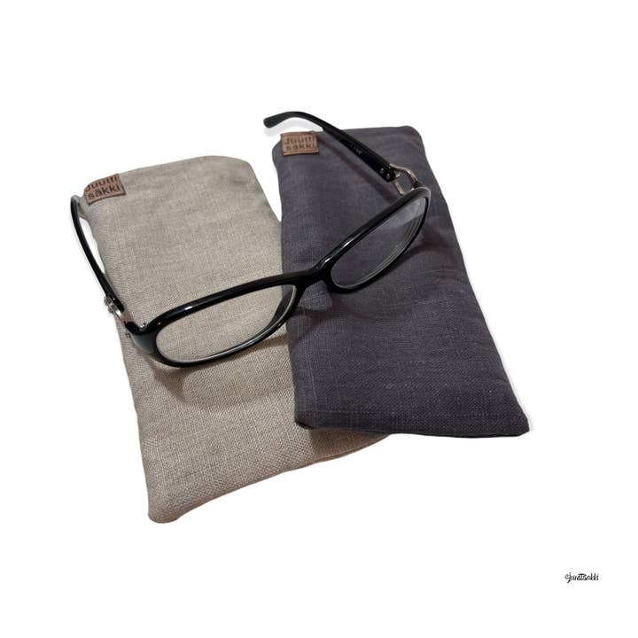 Linen Spectacle case for wholesale by Lahja ja Sisustus Juuttisäkki