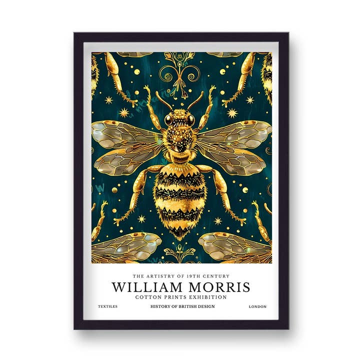William Morris Inspired Bee 3 for wholesale by Gallery Print and Art