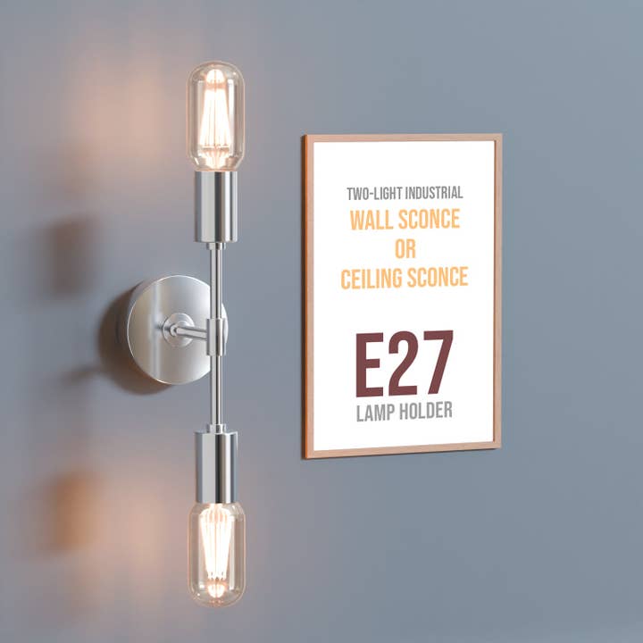 Ledsone - Vente Appliques - Applique Murale Moderne Minimaliste à 2 Lumières pour Salle de Bain~55936