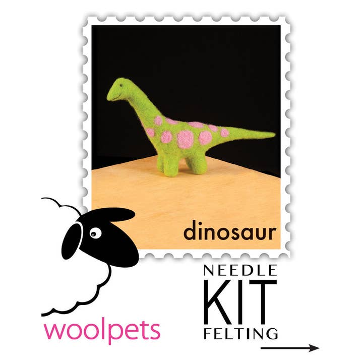 Woolpets - Wholesale DIY Craft Kit - Dinosaur Felting Kit