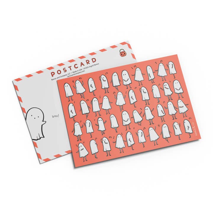 Ghost Rhythm Postcard Set of 8 for wholesale by Ramus & Co.