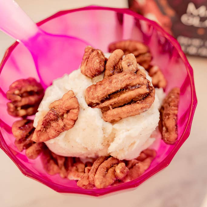 Zorro Pecans - Wholesale Nuts - Maple Glazed Pecans MINI - 12 bags, 3.25oz3