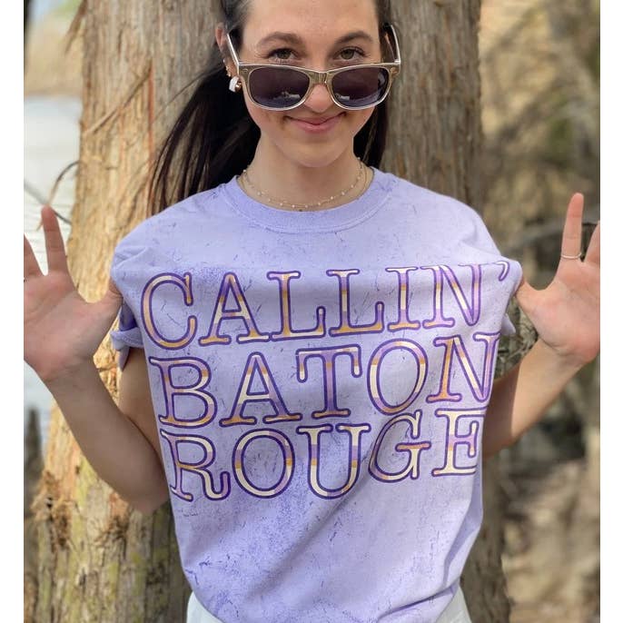 Pink House On River Road - Wholesale Sublimation Transfer - Callin' Baton Rouge Plaid Graphic DTF Transfer