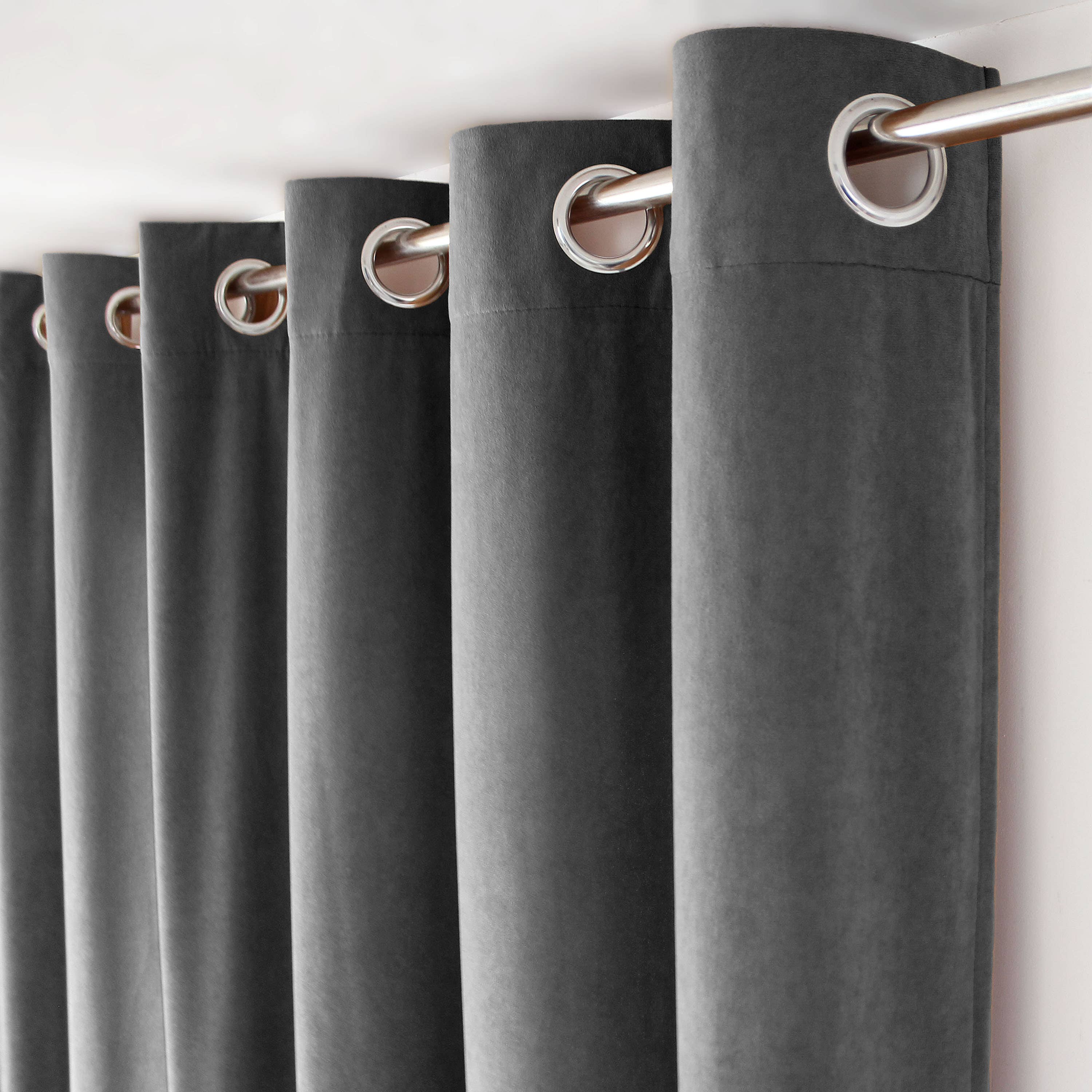 DECOSTARS - CmaDECO - Wholesale Curtain - Eyelet Curtain, 140x260cm, Velvet, Câlin Collection6