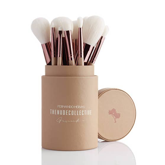 10 Piece Vegan Brush Set | Silk x Fernando Hervas for wholesale by Silk oil of Morocco