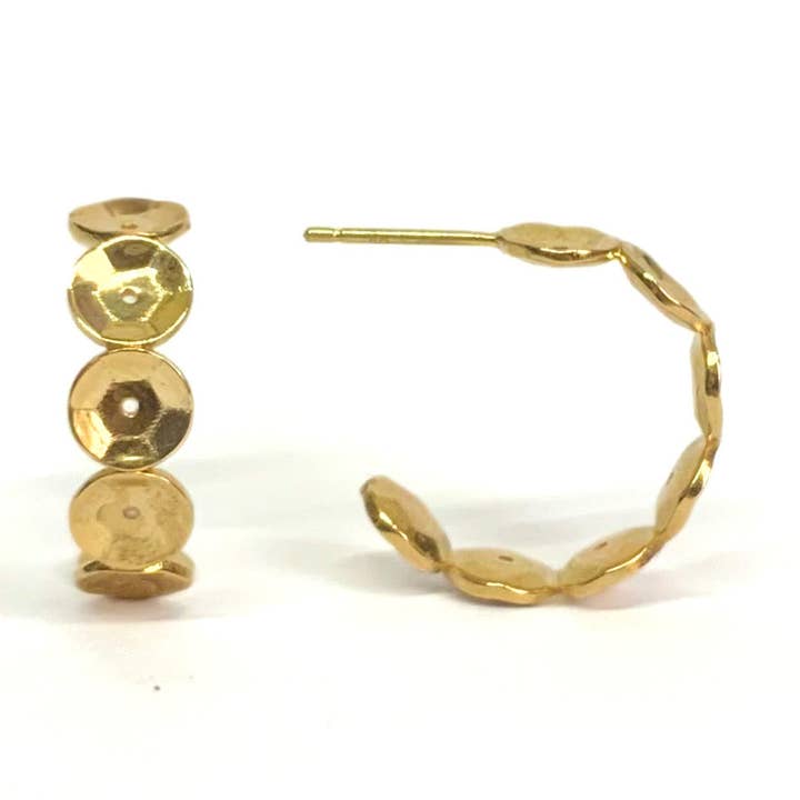 Sequin Hoop Earrings for wholesale by Olivve