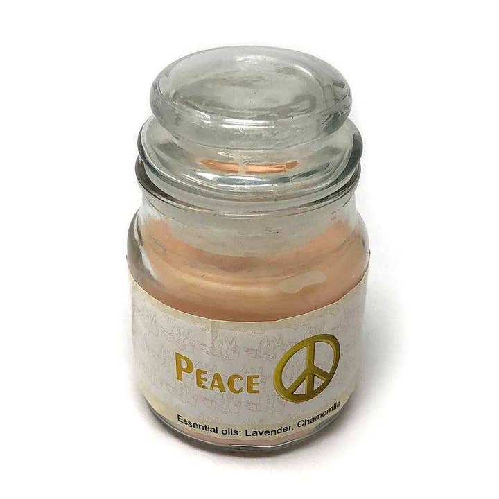Vrinda Jar Candle Peace, approx. 3oz for wholesale by Vrinda