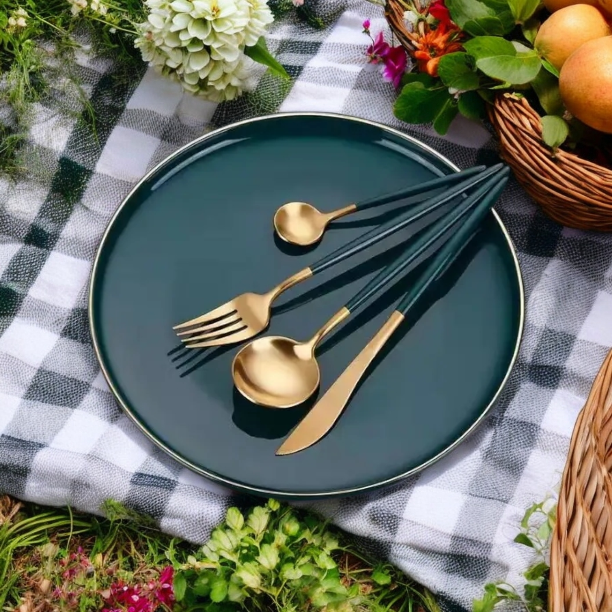 Sostraw & SmartThings - Wholesale Assorted Cutlery Set - Picnic / Office / On the Go Cutlery Set - 8 pouches/5 colors10