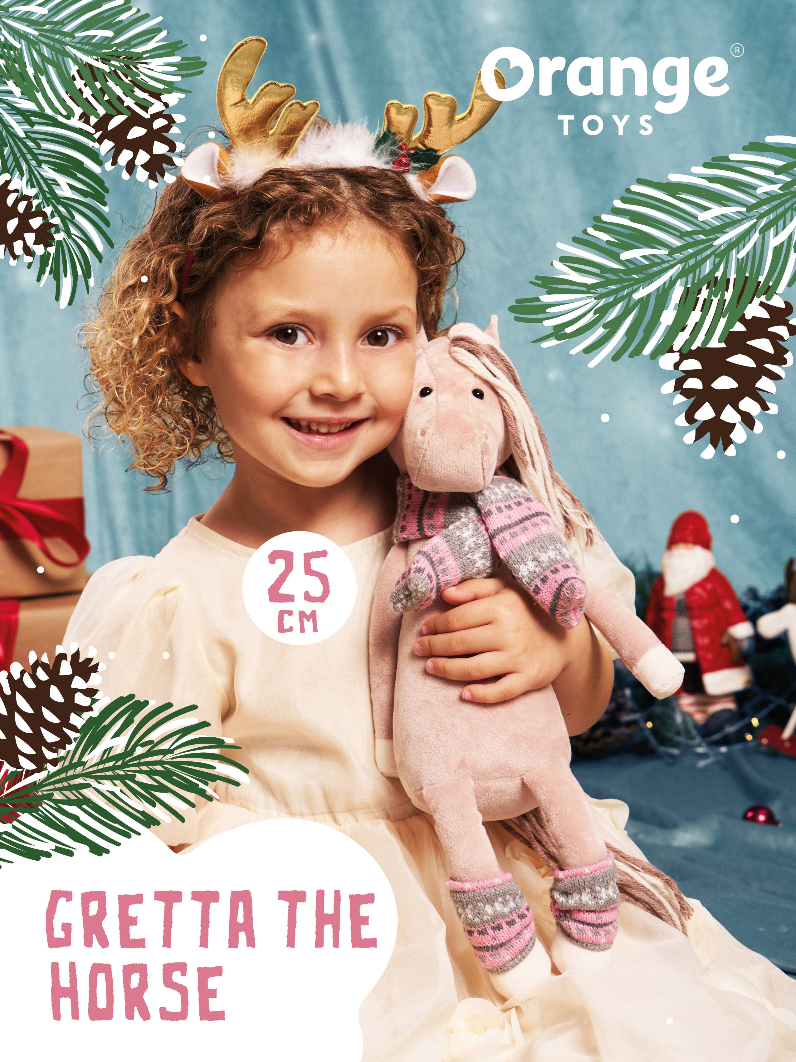 Orange Toys - Wholesale Stuffed/Plush Toy - Kids & Baby - Gretta the Horse Plush - 25cm - 0+7