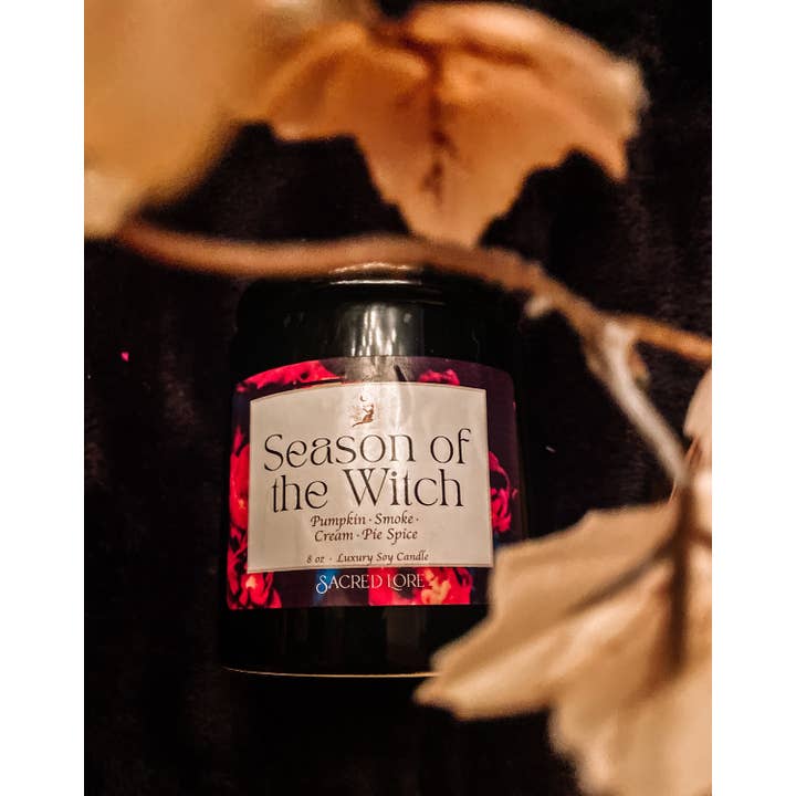 Sacred Lore - Wholesale Jar/Filled Candle - Season Of The Witch Candle, Ritual Candle, Apothecary Jar