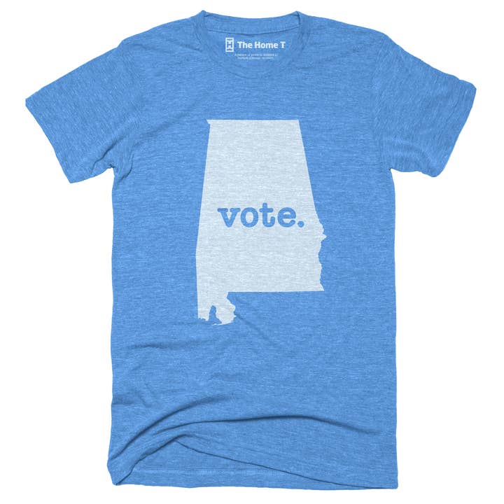 T-shirt à domicile Alabama Vote Blue pour la vente par The Home T