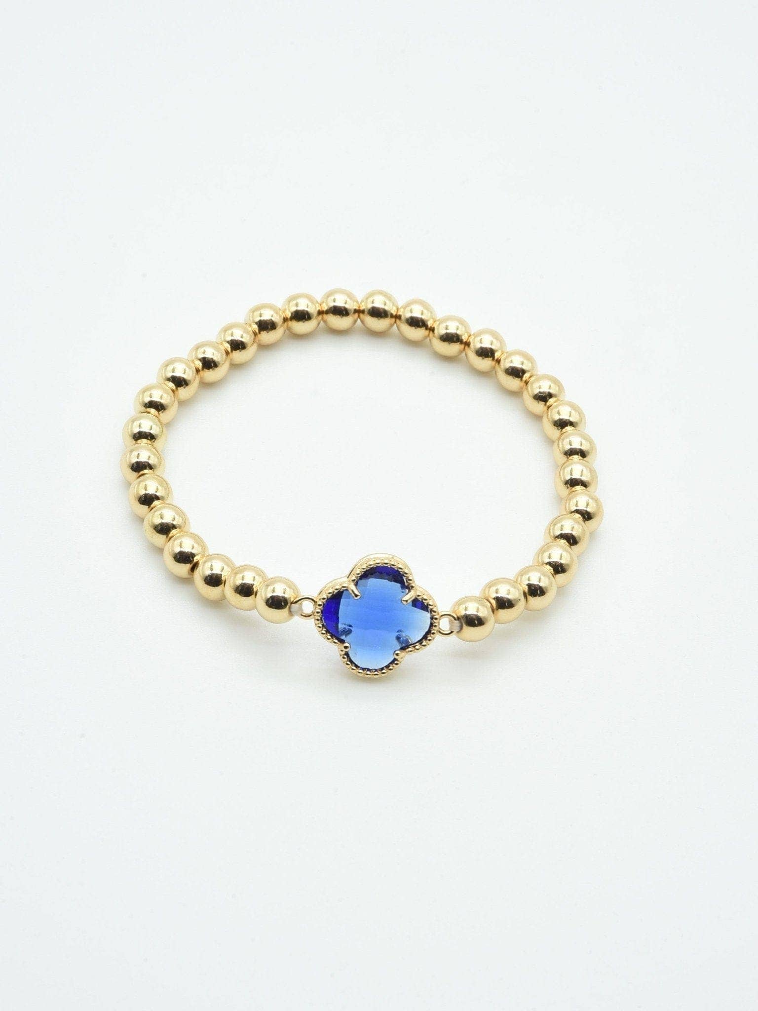 MiMi Wholesale - Wholesale Beaded Bracelet - CB2212 Clover Charm Beaded Bracelet2