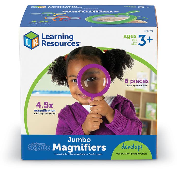 Learning Resources - Wholesale Toy Set - Kids - Primary Science™ Jumbo Magnifiers, Set of 6 (without stand)7