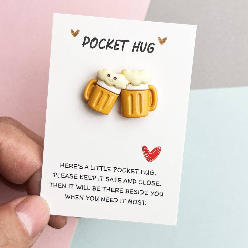 Magia Design - Wholesale Keepsake Coin/Token - Taphug - Pocket Hug Cheers Buddy2