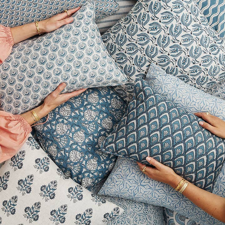 Walter G - Wholesale Throw pillow cover - Haveli Mineral Pillowcase5