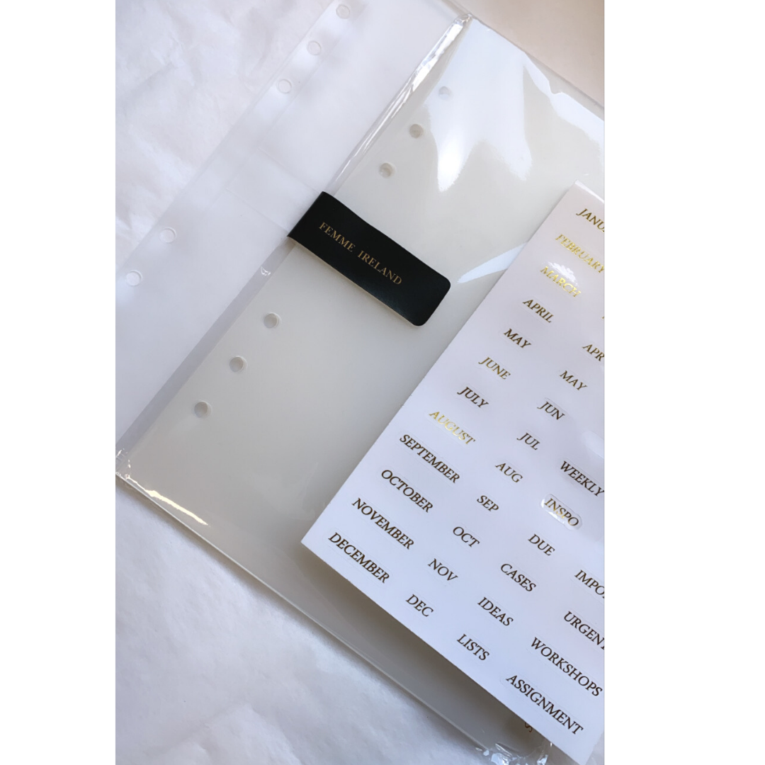 FEMME IRELAND - Wholesale Planner - A5 Dividers 6 Tabs6