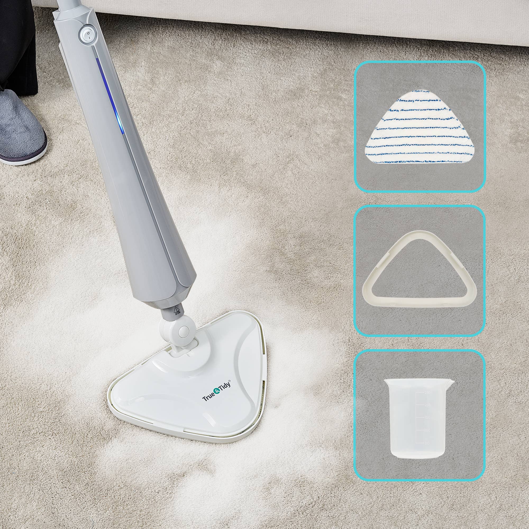 True & Tidy - Wholesale Mop - 1300 Watt Steam Mop Deluxe Set19
