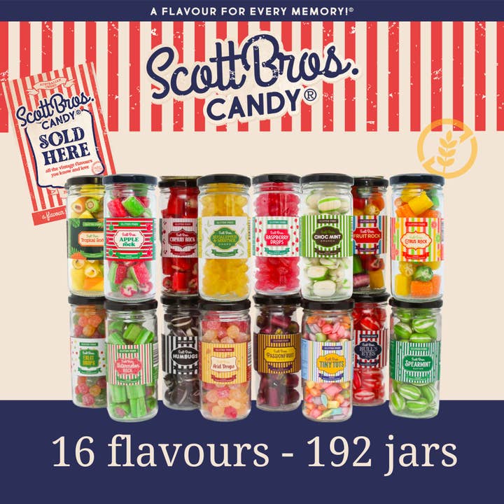 16 Flavours - 192 Jars and other Purchase Wholesale confectionery australia. Free Returns & Net 60 Terms on Faire trending on Faire.