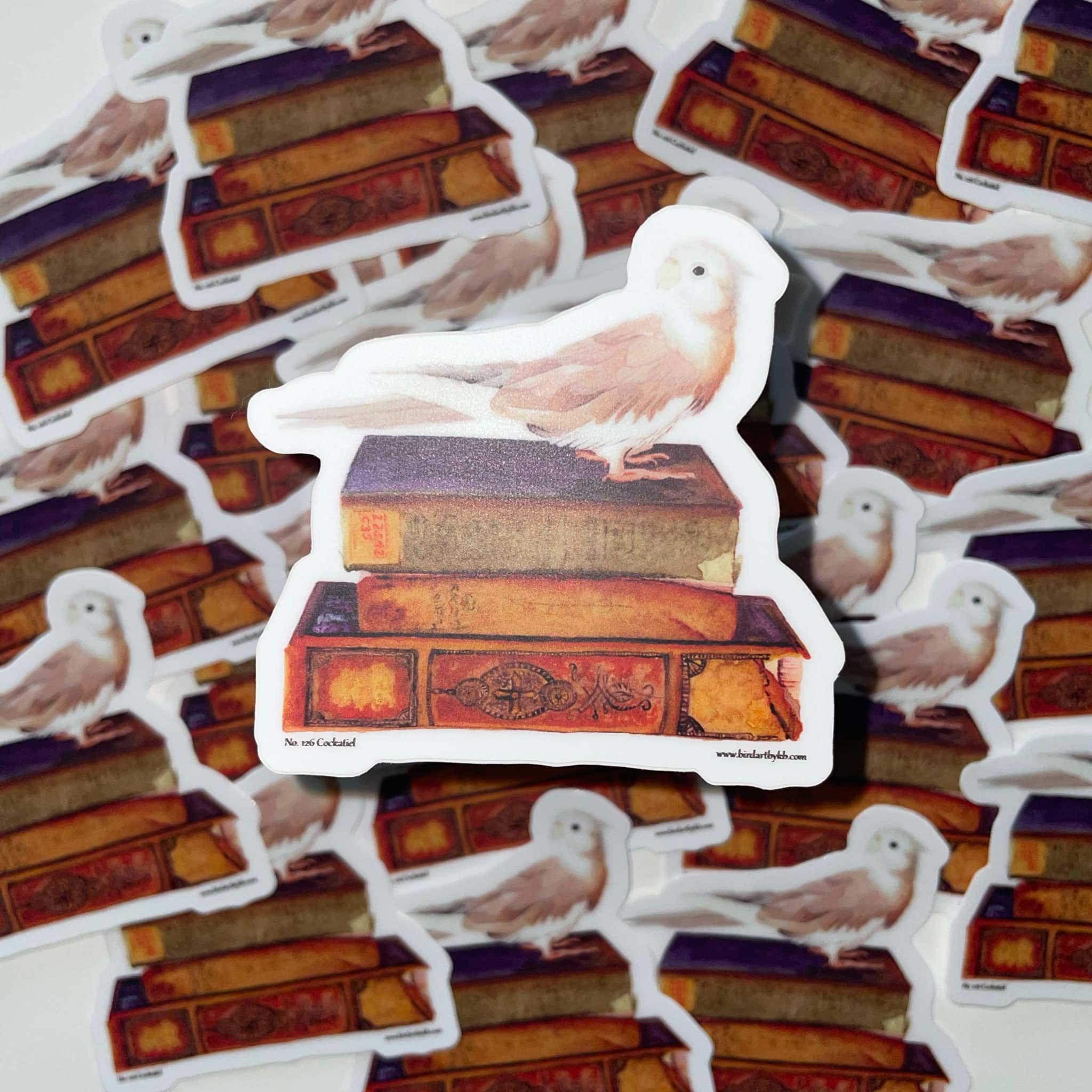 Bird Art by KB - Wholesale Sticker - Cockatiel - Sticker0