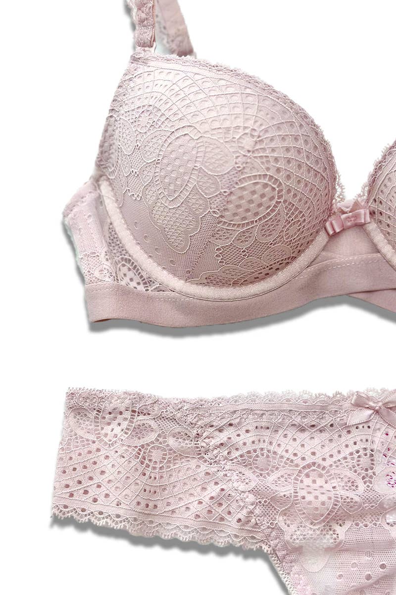 Belle Com'Elle - Vente Ensemble de lingerie – femme - Ensemble Soutien-gorge + String Bonnet B / AZ170122