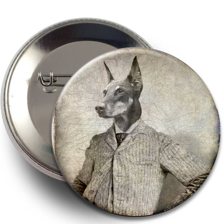 The Wild Oddisorium - Wholesale Lapel Pin/Button - Dog Buttons, Pins, Badges, POS, Funny Dogs in Clothes, Cute20