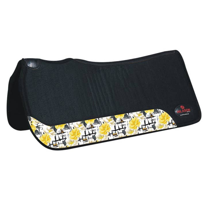 HILASON - Wholesale Horseback Riding Gear - HILASON 31 In X 30 In Western Horse 100% Wool Felt Saddle Pad14