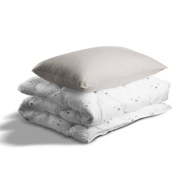 Vendbar sengedyne med pudebetræk – Dream Dove Grey for engroshandel hos PICCI