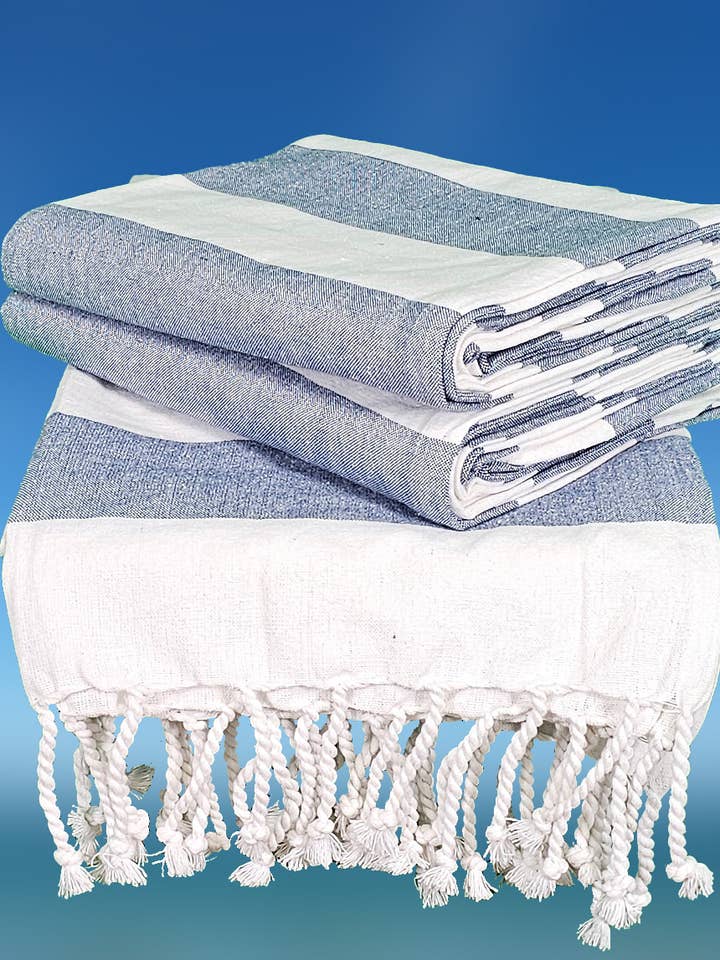 Premium Strandhåndklæder 100% Bomuld - Sæt med 2 for engroshandel hos Kucini Linens