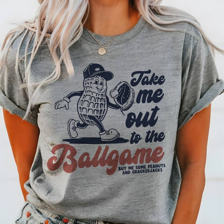 Vintage Baseball Ballpark Sports Mom Game Day Graphic Tee for wholesale by Par.tees by Party On!