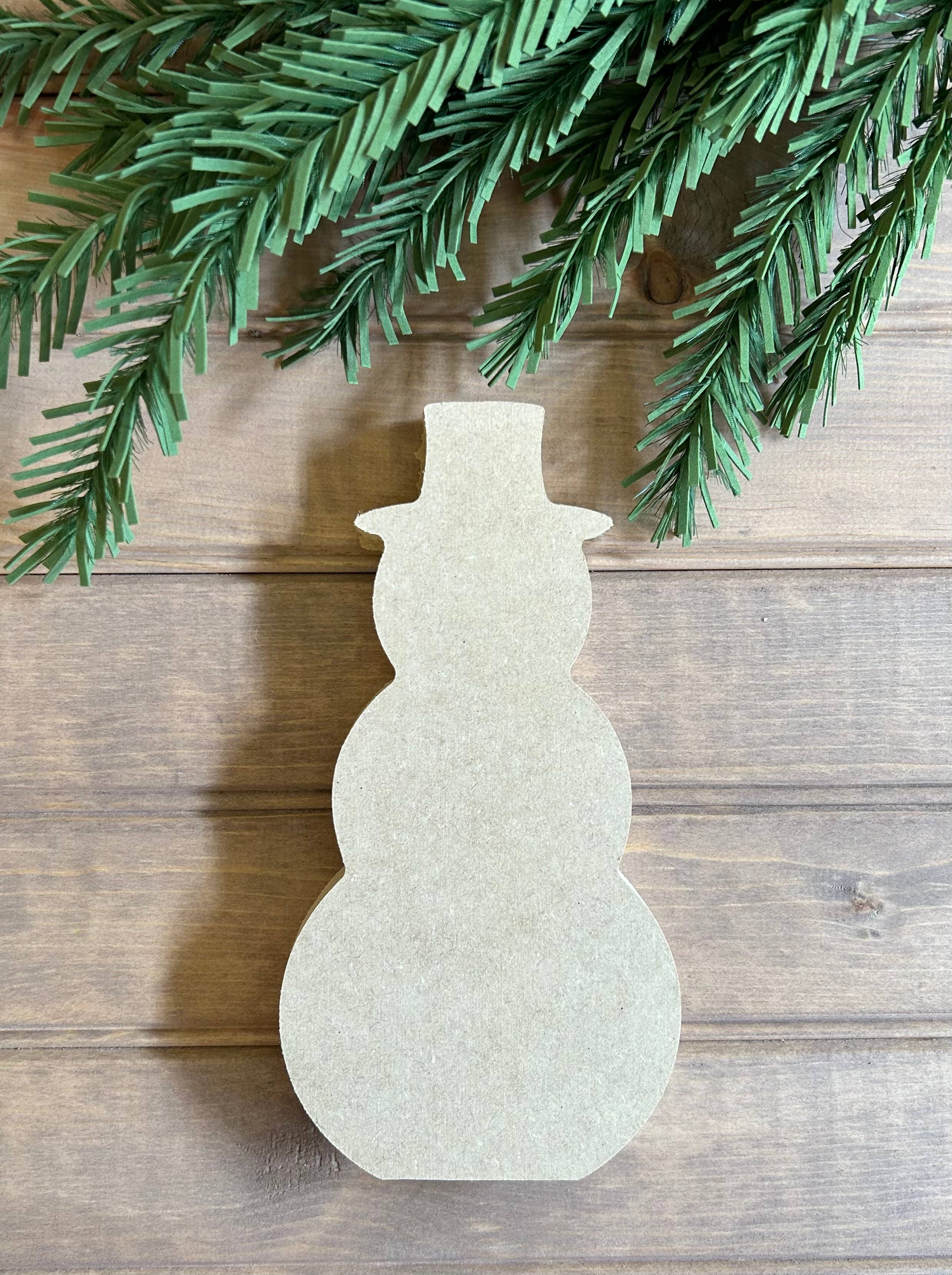 Inkwood Crafters - Wholesale Christmas Decoration - Primitive Wood Snowman Shelf Sitter1
