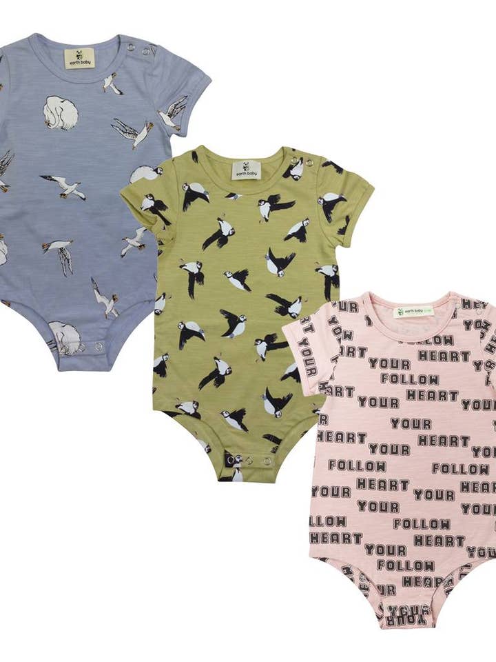 Organic Cotton Bodysuit for wholesale by Earth Baby Outfitters