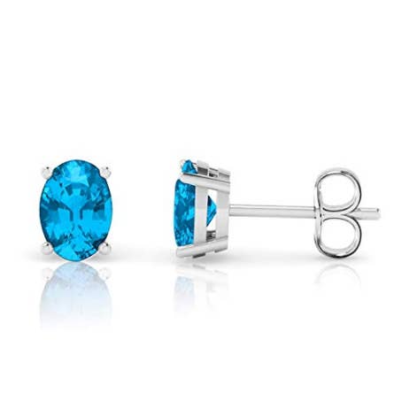 Tacos de topacio azul suizo de plata de ley maciza para venta al por mayor de Donatello gian