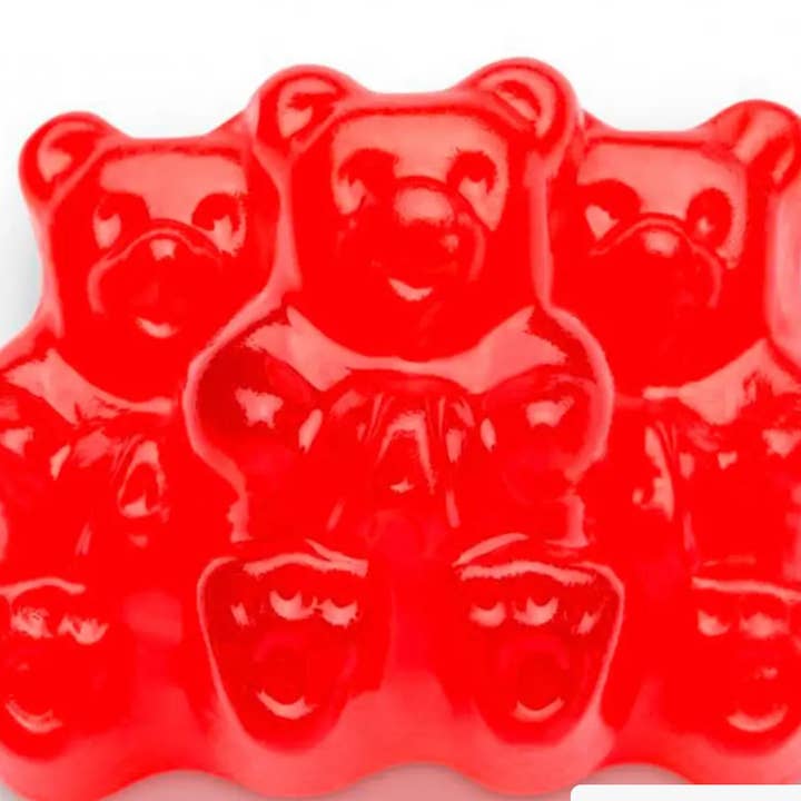 BULK Gourmet Gummy Bears Albanese “Strawberry 🍓“ 5LB Bag for wholesale by O'Shea's Candies Sweet Shop