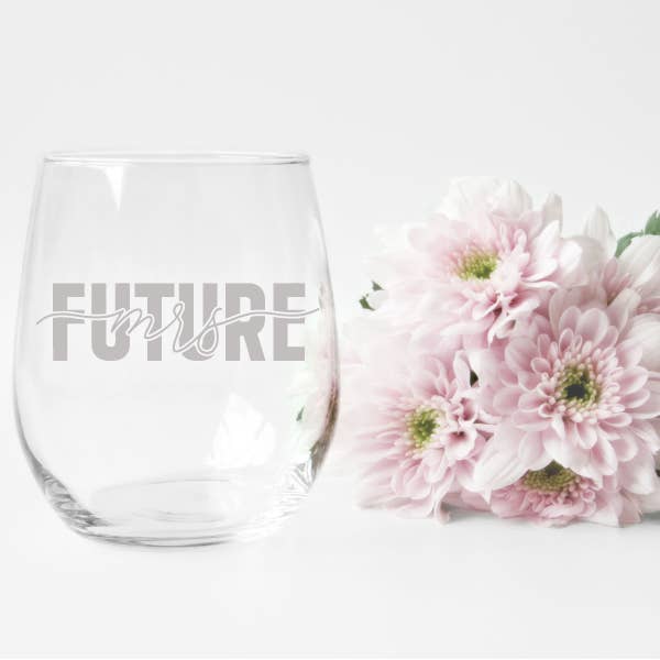 Vidro de Vinho Future Mrs., Copo de Vinho Nupcial por atacado de Acential Drinkware