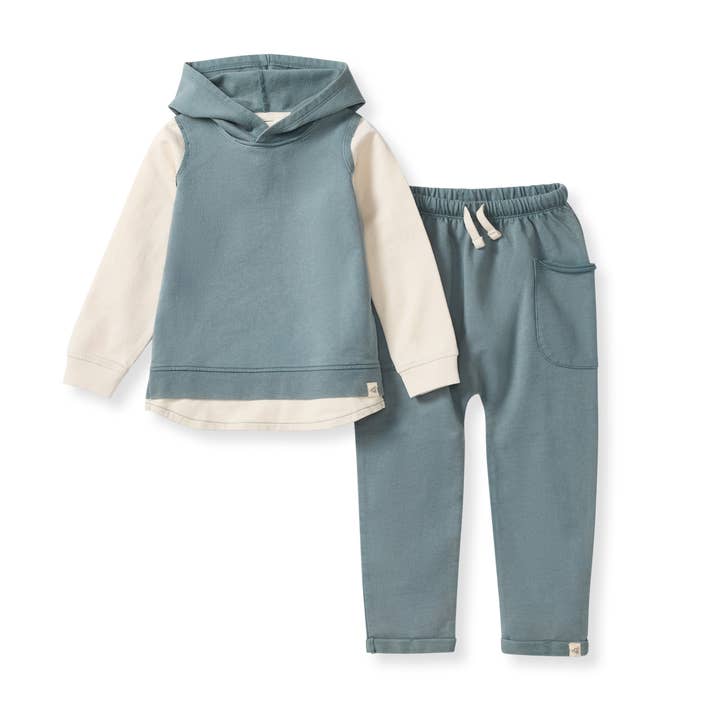 Acid Wash Sweatshirt & Pants Set for wholesale by Burt's Bees Baby