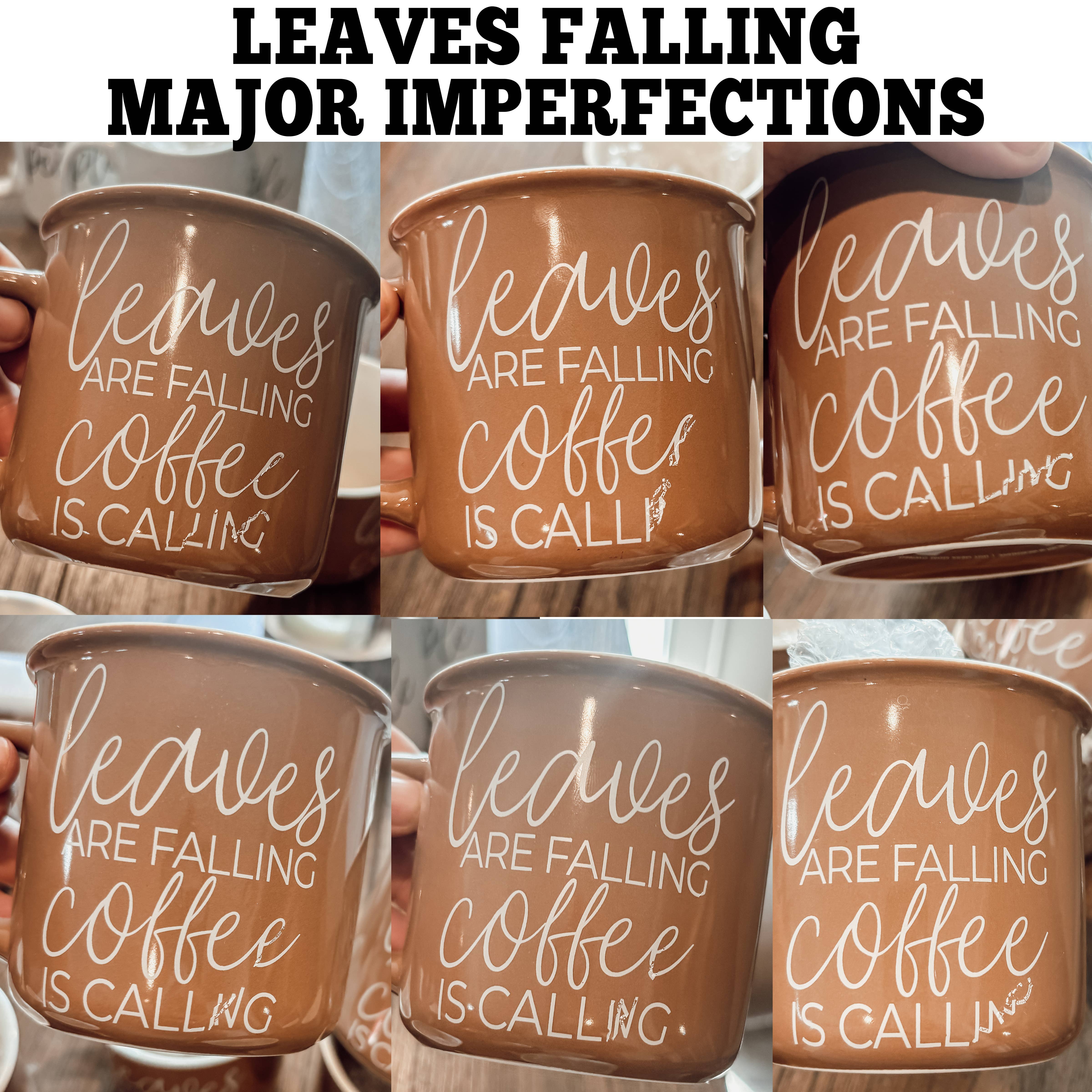 Gia Roma - Wholesale Coffee Mug - Imperfect Fall & Halloween Coffee Mugs on Sale, Neutral Cups6