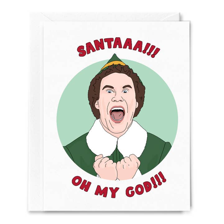 Sammy Gorin LLC - Wholesale Christmas Card - Santaaa!!! Oh My God!!! Christmas Card