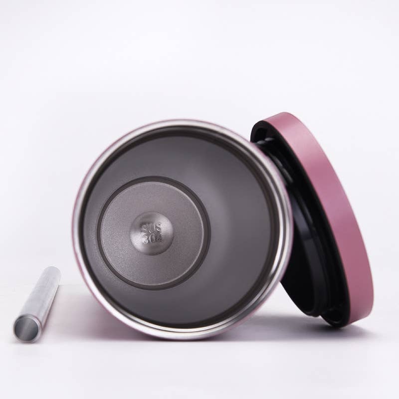 Candles Meta - Wholesale Insulated Mug/Tumbler - 710ml Silid Color Milk Tea Stainless Steel Cup with Straw25