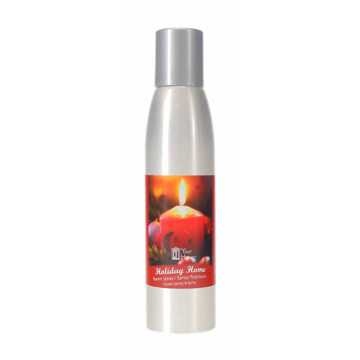 Your Home - Wholesale Room & Linen Spray - Room Spray Holiday Scents Silver Can 8oz Mix 6pk